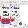 Perco Sell by 1 Line Labels - 4 Sleeves, 32,000 "Sell by Labels for Perco Lite, X, Plus and Pro 1 Line Date Guns
