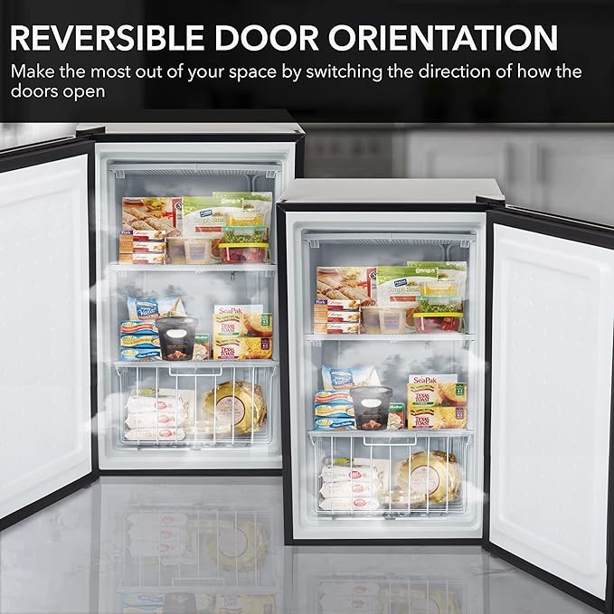 Whynter CUF-301BK 3 cu. ft Energy Star Upright Freezer with Lock – Black