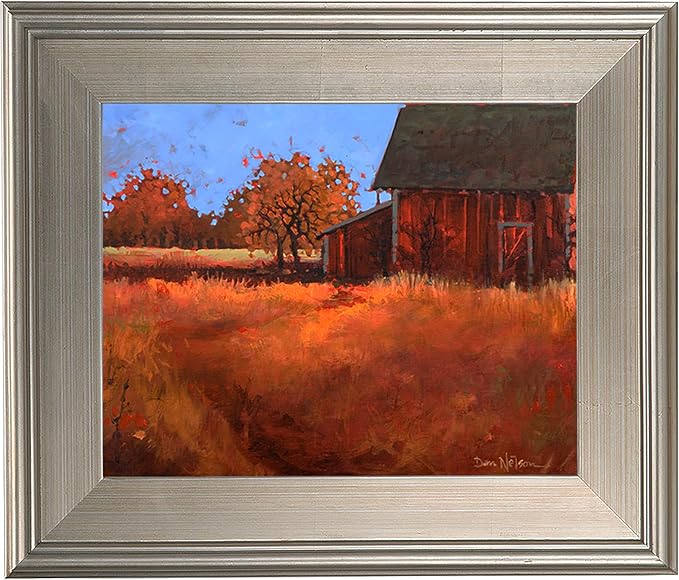 Creative Mark Plein Air Style Frame, Hand Leafed Silver, 16x20-2.75" Wide Moulding with 1/2" Rabbet Depth, Open Back W/O Glazing, Museum Quality, For Art Panels, Stretched Canvas, Pictures & More