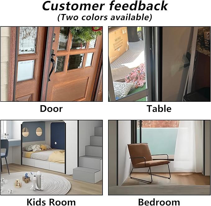 3pcs 57" L*0.98" W Aluminum Self-Adhesive Wall Corner Protectors, Wall Furniture Bumper, Safety Baby Proofing Corner Cushion Table Edge, Wide Coverage and Easy to Install - Black