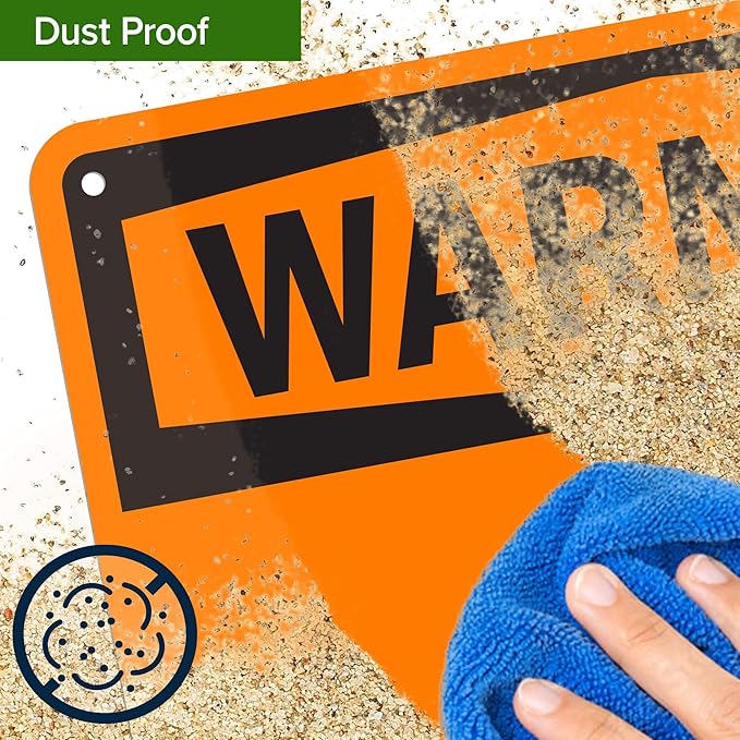 Custom warning Sign, OSHA Sign, 10x14 Inches, 55 mil thick HDPE (high density polyethylene), Made in USA by My Sign Center