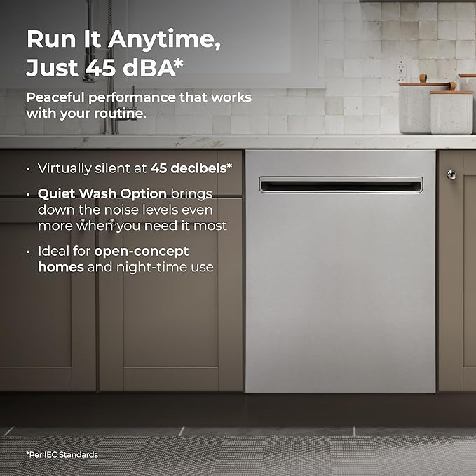 Kenmore 22-14675 24" Built-In Dishwasher - UltraWash Plus, TurboDry, EasyFlex Third Rack & SmartWash Cycle - 15 Place Settings - 45 DBA - ENERGY STAR Certified - 24" - Stainless Steel