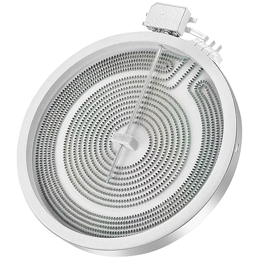 Upgraded WB30X24111 WB30T10133 Range 9" Dual Radiant Surface Element Compatible with G-E Hot-Point Electric Range 9 inch Dual Surface Burner Element, Replace 2512343818-1 Year Warranty by Fetechmate