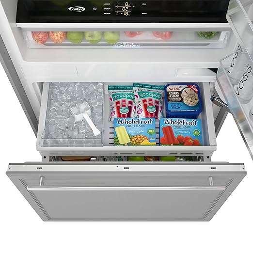 KoolMore Reserve 36 in. Panel Ready Refrigerator and Freezer with Ice Maker and Water Dispenser, Frost Free, 19.7 Cu. Ft. ETL Listed and Energy Star
