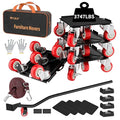 Furniture Dolly,Furniture Movers with 5 Wheels,Carbon Steel Panel Heavy Duty Dolly,Furniture Lifter with 5 360° Rotatable Rubber Universal Wheels,Maximum Load 3747 LBS(Oversize)