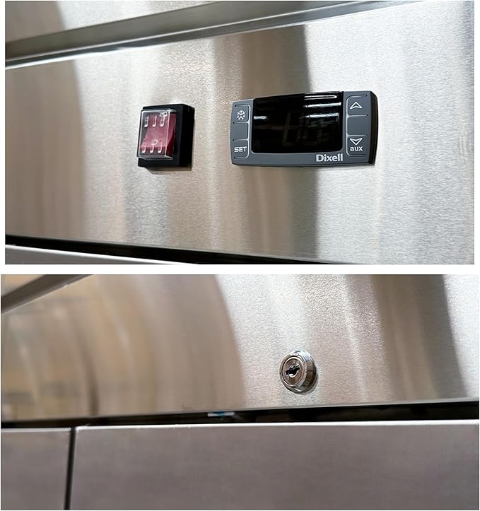 Commercial Freezer 1-Door Solid Upright Reach in Stainless Steel NSF certified 28" Width, Capacity 18 Cuft, Bottom Mounted Restaurant Quality Kitchen Cold -8°F