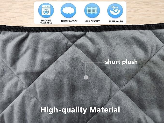 FLYMEI Golf Cart Seat Covers, Golf Cart Seat Towel Blanket, Short Plush Surface, Soft and Comfortable, Fit for EZGO, Yamaha, Club Car and Other 2-Seat Golf Carts, 51"x 30.5"