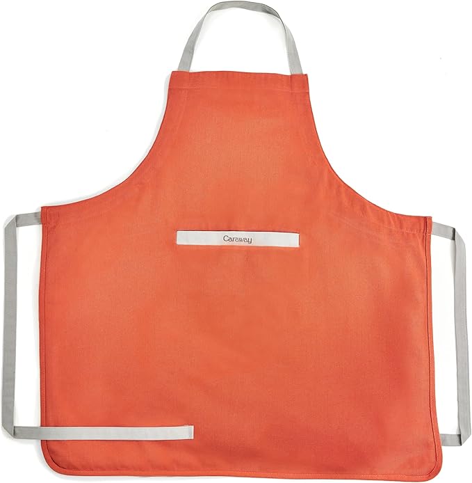 Caraway Apron - 100% Organic Cotton Apron - Features 2 Pockets & Adjustable Neck Strap