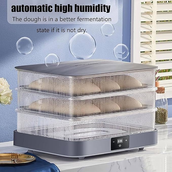 40L Bread Proofing Box,Electric Dough Proofer Machine for Home,with Adjustable Temperature,Timing,and Automatic Humidity Control Fermentation Box