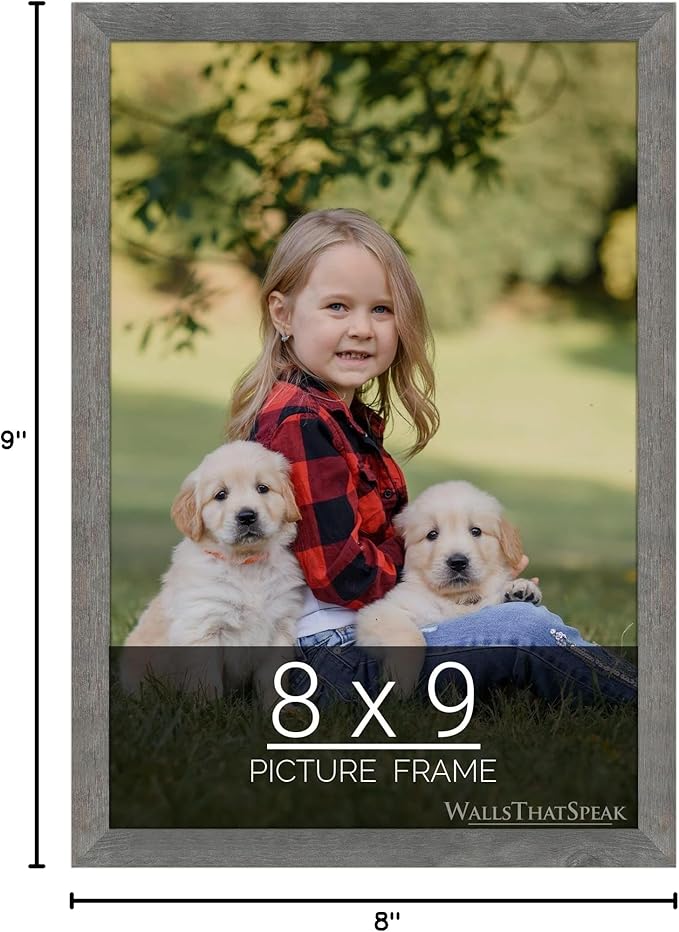wallsthatspeak 8x9 American Barn Picture Frame for Puzzles Posters Photos or Artwork