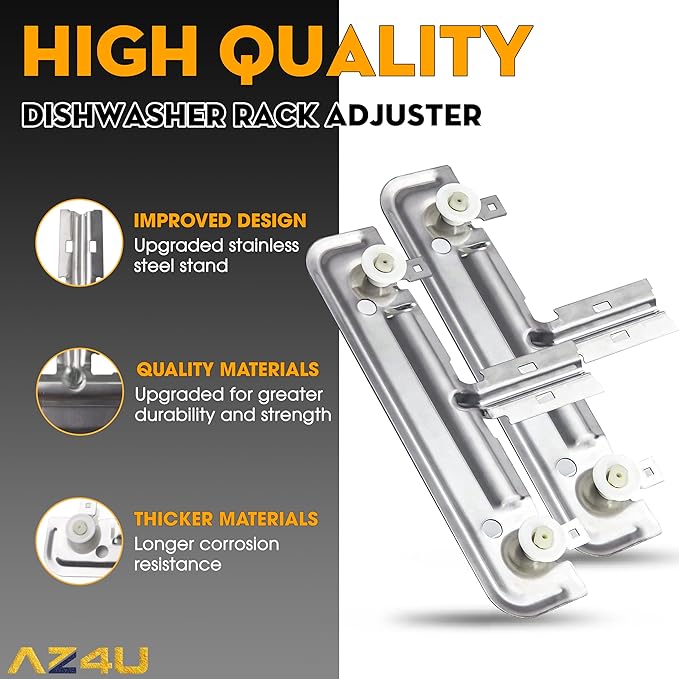 20Pcs For whirlpool W10712395 WDT730PAHZ0 Upper Rack Parts, W10712395 Whirlpool Dishwasher Upper Rack Adjuster Kit Replaces W10350375 For Kenmore, Whirlpool WDT750SAHZ0 Upper Rack Parts Dishwasher