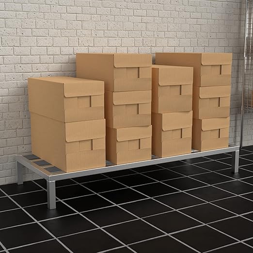 60'' x 24'' x 8'' Aluminum Dunnage Rack - 1850 lb. Capacity