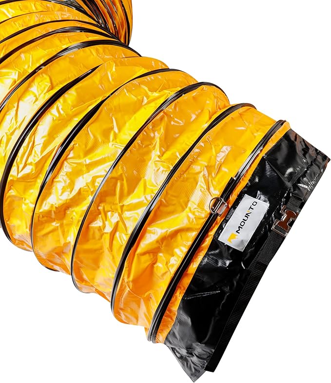 MOUNTO 25FT PVC Flexible Duct Hosing for Exhaust Fan (36inch)