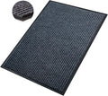 Front Door Mat,3'x6'Indoor Outdoor Door Mat,Heavy Duty Durable Welcome,Commercial Floor Mats Inside Outside Entrance, Waterproof All-Season, All-Weather Non Slip Backing Doormat for Entryway,Black