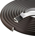 V Shape Thin Foam Weather Stripping Door Frame Seal Strip 19.7FT Brown, Draft Stopper, Insulation Winter, Weatherstripping, Gap Sealing, Soundproofing, Self-Adhesive Used for Exterior Front Door Side