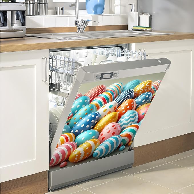 Dishwasher Magnet Sticker Cover Panel Decal Refrigerator Magnetic Sticker Decorative for Kitchen Decoration,Fridge Door Cover, Appliances Stickers 23"x26"