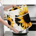 Air Fryer Dust Cover with Top Handle and Storage Bag, Compatible with Rice Cookers, Pressure Cookers, Slow Cookers and Air Fryers, Available in 3-Quart, 6-Quart and 8-Quart Sizes.