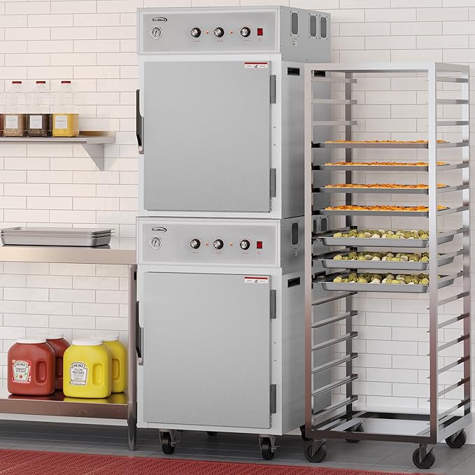 KoolMore Commercial Full-Size Two Door Cook and Hold Oven 3,000 W and 208/240V, UL Listed in Stainless-Steel (KM-CCAH3-2D)