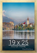 wallsthatspeak 19x25 Gold Picture Frame for Puzzles Posters Photos or Artwork