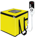 Bread Proofing Box Heater 150w, Dough Proofer Warming Box with NTC Sensor,43L Proofer Foldable Zippered Temperature and Timer Controller for Fermentation Sourdough,Yogurt,Natto,Yellow