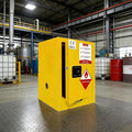 12 Gallon Safety Storage Flammable Cabinet, Adjustable Shelf Galvanized Steel 3 Point Locker Flammable Storage Cabinet, for Commercial, Industrial and Lab