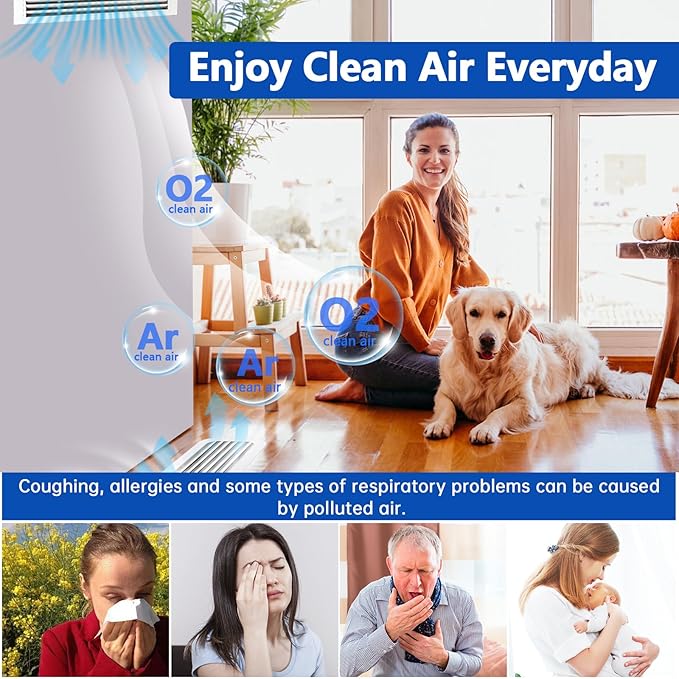 Air Vent Filters 12"x90",2Roll Cut to Fit Air Filter(up to 120 filters),MERV 8 Triple Filtration Electrostatic Vent Filter Material for AC, HVAC Furnace, Mobile Home-Includes 48 Adhesive Hook Tape