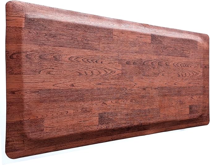 Rhino Mats, Softwoods Anti Fatigue Floor Mat, Commercial Grade Kitchen Mat, Standing Desk Mat, Office, Garage or Anywhere, Standing Comfort. (Oak, 3' x 4' x 1/2")