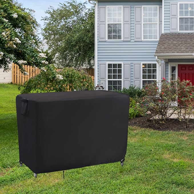 Kingling Outdoor Table Cover for Outdoor Bar Table, 55 Inch Waterproof Patio Bar Table Cover for Outdoor Prep Tables - 55''L x 19''W x 36''H