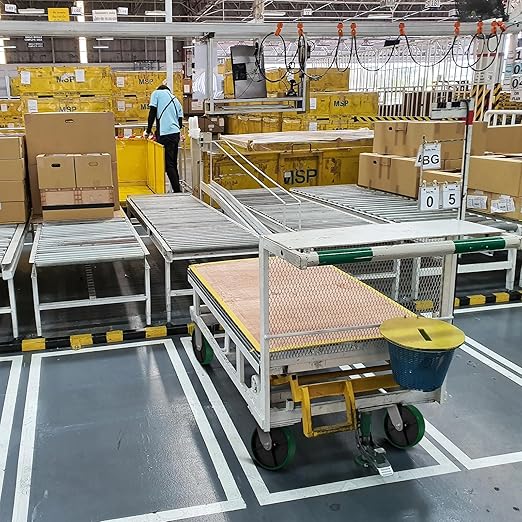 8" Heavy Duty Casters, Casters Set of 4 Total Capacity 6000 lbs- Polyurethane on Steel Wheel, Industrial Casters for Carts Pallet Trucks(2 Brake & 2 Swivel)