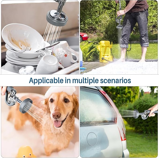 Dishwash Pre Rinse Sprayer for Kitchen: BESTJEEF Commercial Sink Faucet Spray Valve Head Replacement - High Pressure Pre-Rinse Sprayer Assembly for Restaurant Cleaning