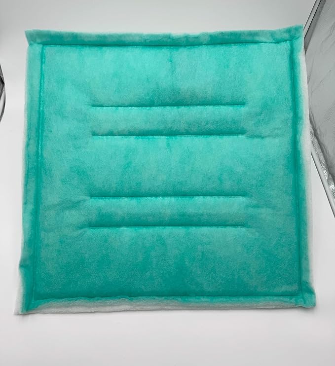 Spray Booth Intake Tacky Filter Panel, Internal Frame (20/case, 24" x 24")