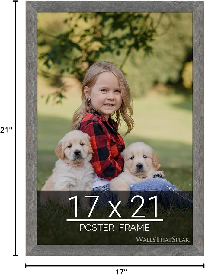 wallsthatspeak 17x21 American Barn Picture Frame for Puzzles Posters Photos or Artwork