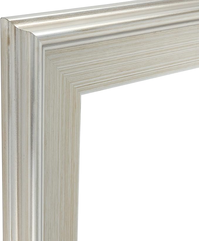 Creative Mark Plein Air Style Frame, Hand Leafed Silver, 12x16-2.75" Wide Moulding with 1/2" Rabbet Depth, Open Back W/O Glazing, Museum Quality, For Art Panels, Stretched Canvas, Pictures & More