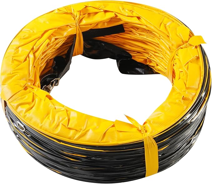 MOUNTO 25FT PVC Flexible Duct Hosing for Exhaust Fan (16inch w/o Bag)