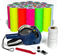 Kenco BK 1 Line Price Gun Kit - Includes 6,000 Labels, 2 Ink Rollers, Label Scraper - 8 Digit Labeler for Pricing, Dating, and Coding (BK-1 KIT 240,000 Labels)