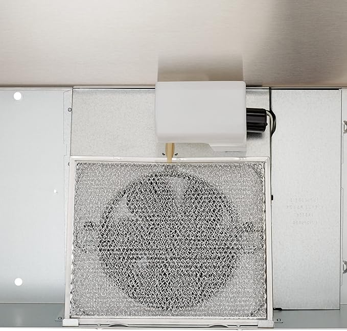 Broan-NuTone F403604 Exhaust Fan for Under Cabinet Two-Speed Four-Way Convertible Range Hood Insert with Light, 36-Inch, Stainless Steel