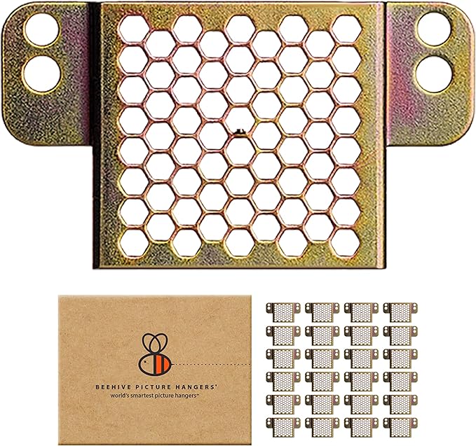 98 Pcs Picture Hanging Kit, The Ultimate Picture Hangers for Wood Frames and Canvases, for use on Drywall, Requires No Measuring or Moving Hardware to Hang Artwork, Hangs 12 Frames