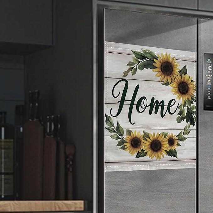 Beautiful Country Home Sign Dishwasher Magnet Cover,Kitchen Decor Waterproof Refrigerator Magnet Appliance Cover Protector,23Wx26H Inches