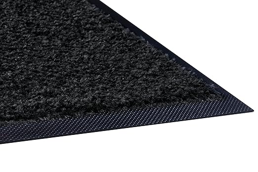 Guardian Platinum Series Indoor Wiper Floor Mat, Rubber with Nylon Carpet, 6'x14', Black (94061435)