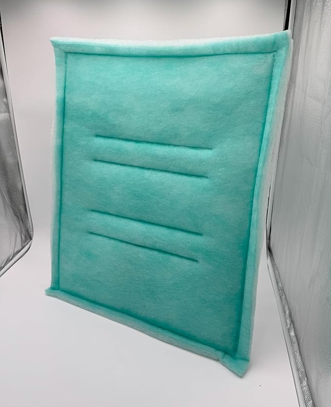 Spray Booth Intake Tacky Filter Panel, Internal Frame (20/case, 25" x 20")