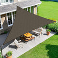 Amagenix Sun Shade Sail 6X6X8.5 Curved Edge Outdoor Shade Canopy Mocha Breathable 95% UV Block Shade Cloth for Patio Garden Backyard (We Make Custom Size)
