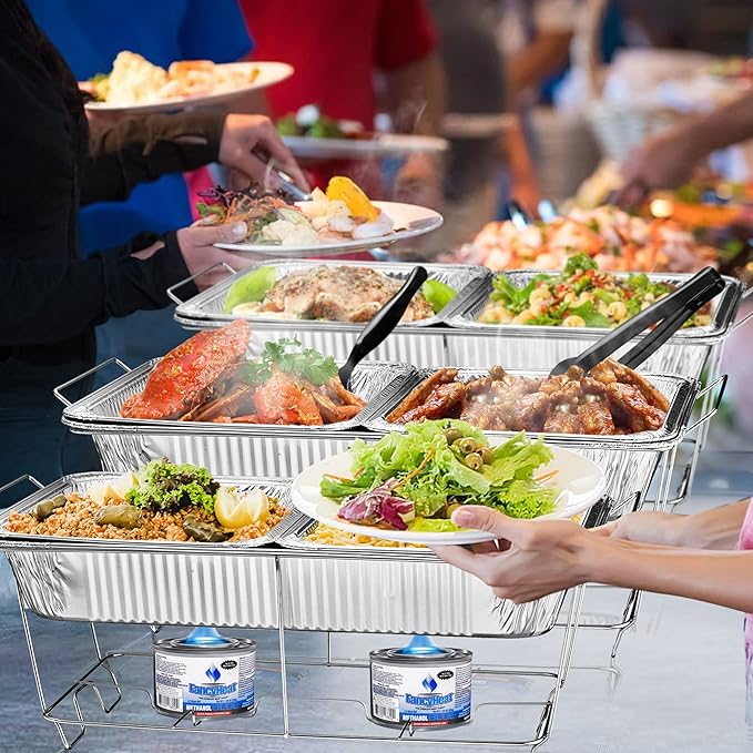 Chafing Wire Rack Buffet Stand - 12 Pack Full Size Racks For Dish Serving Trays Food Warmer catering supplies for Parties, Occasions, or Events