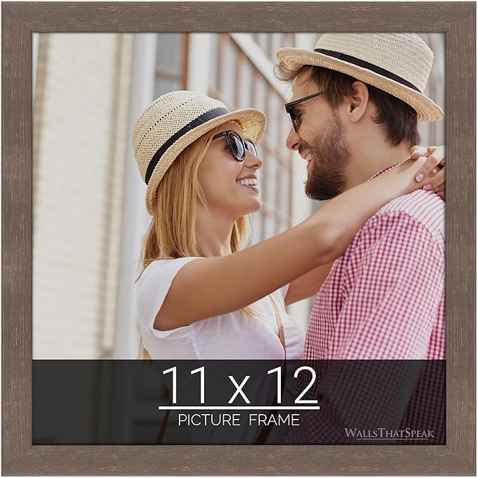 wallsthatspeak 11x12 Brown American Barn Picture Frame for Puzzles Posters Photos or Artwork