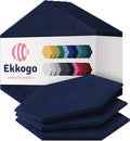 Acoustic Panels 12-Pack Soundproof Wall 12"X10.4"X0.4" - High Density Sound Dampening [Denim Blue Hexagon]