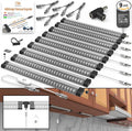 EBD LED Under Cabinet Lighting for Kitchen Built-in Adjustable Cable & Mid Input Jack Bookshelf Plug in Light bar 9 Pcs 4050 Lm 3000K Ultra Bright for Timer Smart Plug Alexa Google Assistant & Siri