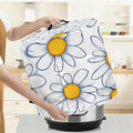Kitchen Appliance Accessories Dust Cover for 3-6-8 Quart Instant Pot, Pressure Cooker, Air Fryer & Crock Pot,Decorative Appliance Cloth Cover with Top Handle & Storage Pockets (Daisy, 3 Quart)
