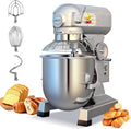 30Qt Commercial Food Mixer with Timing Function,1250W Commercial mixer 3-Speed Adjustable Heavy Duty, Electric Stand Food Mixer with Stainless Steel Bowl for Bakery Pizzeria. (Standard)