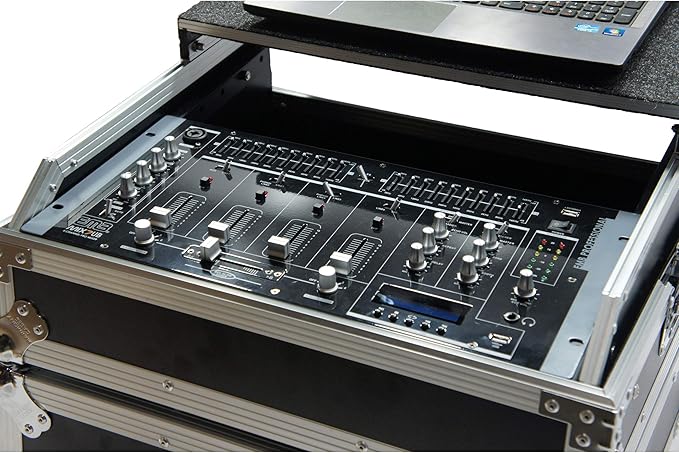 Harmony Audio HC19MIXLT Flight 11U Universal 19" Mixer Glide Laptop Stand Custom Case