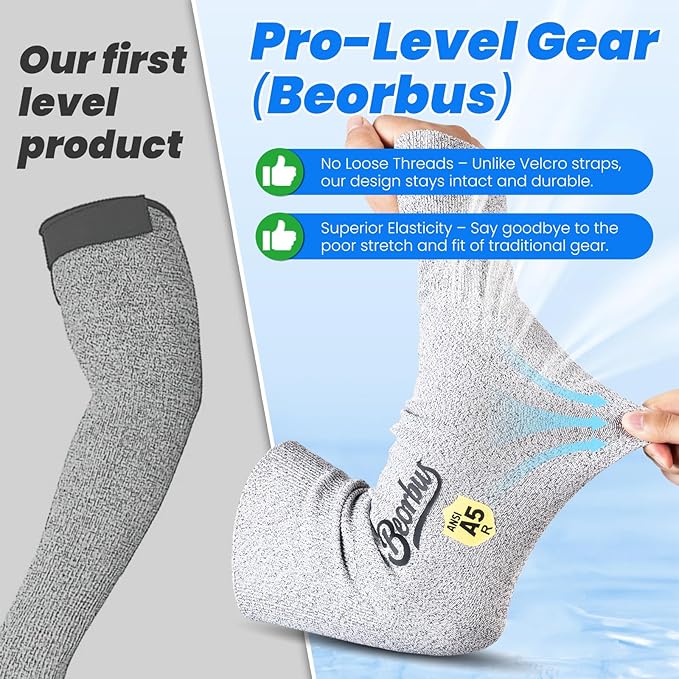 Protective Arm Sleeves for Men Cut Resistant Gardeining Protectors to Covers Arms for Thin Skin and Arm Protectors