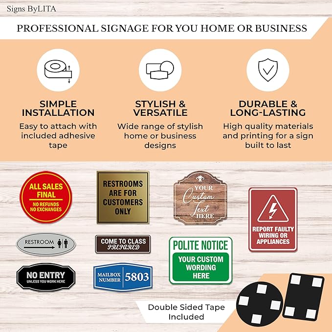 Signs ByLITA Standard FACP Inside Sign | Fire Safety Signage (Red/Yellow) - Medium 1 Pack